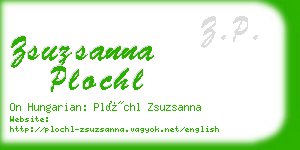 zsuzsanna plochl business card